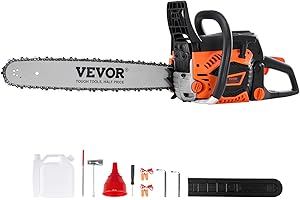 VEVOR Gas Chainsaw 58CC 2-Cycle Chainsaw 20 Inch