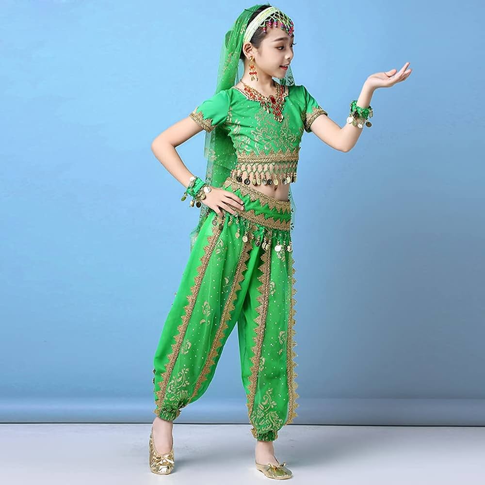 Amazon.co.jp: RIKOUZY 6色展開ベリーダンス衣装 ズボン キッズ