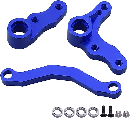 HobbyPark Conjunto de dirección de aluminio para piezas de actualización 110 Redcat Blackout XTE, compatible con XBE SC Pro, reemplaza BS213-014