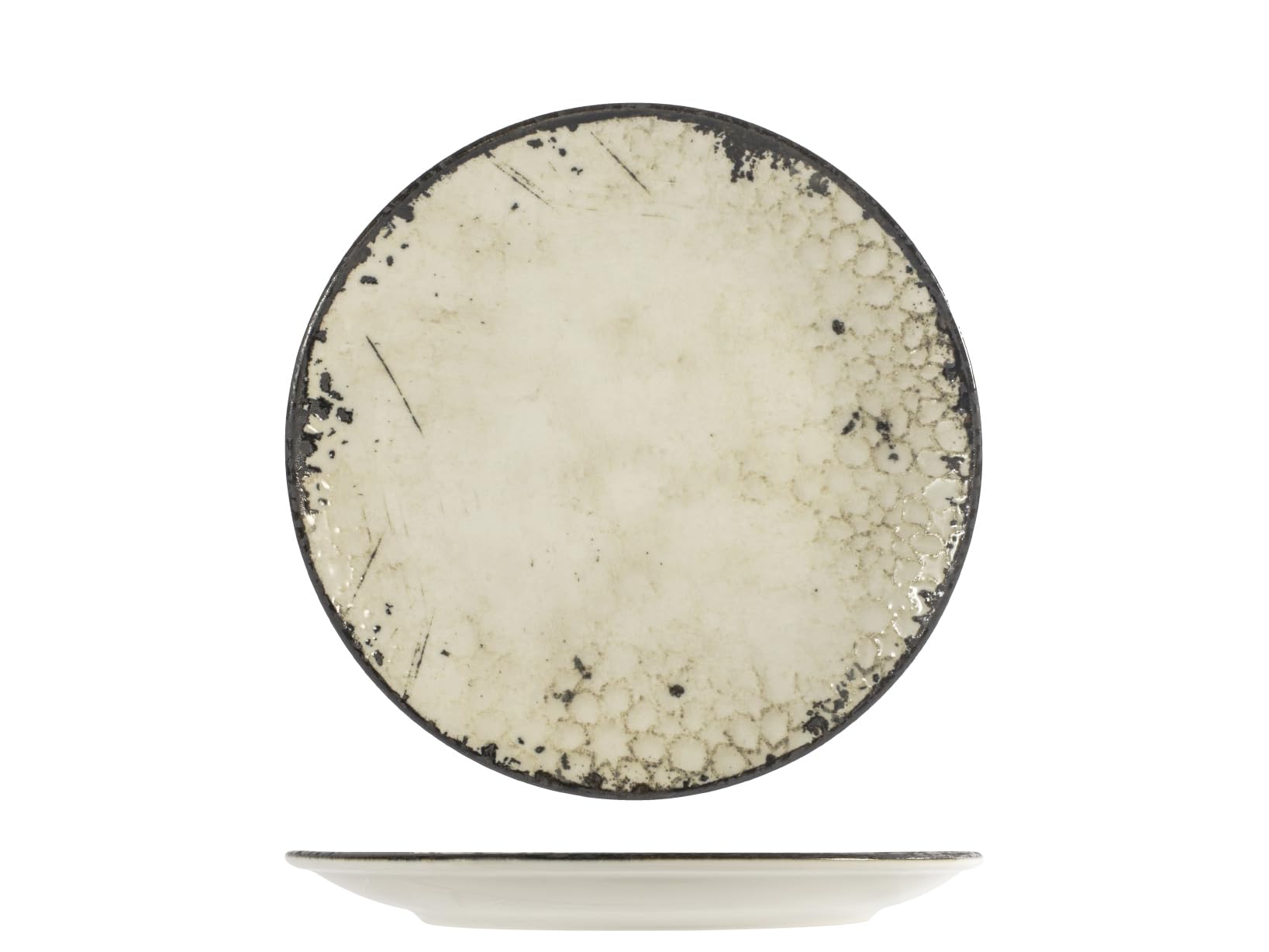 H&H Dallas Porcelain Dinner Plates Set of 6, 25 cm