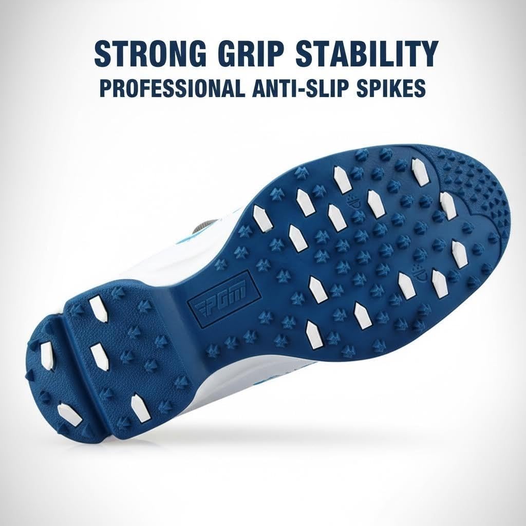 Chaussure de Golf Imperméable pour Hommes avec Système de Dentelle