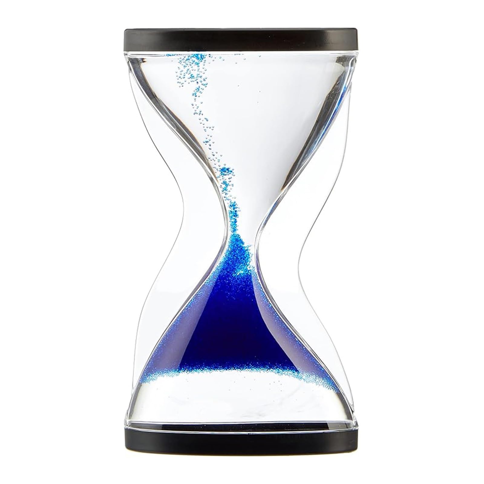 Clessidra a Sabbia 10 Minuti con Effetto Anti-Gravità – Timer Sensoriale Premium, Sabbia Mobile per Decorazione Vintage da Scrivania, Aiuto Concentrazione per Adulti e Bambini(Blue)