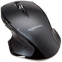 Amazon Basics Mouse wireless ergonomico full-size con scrolling rapido