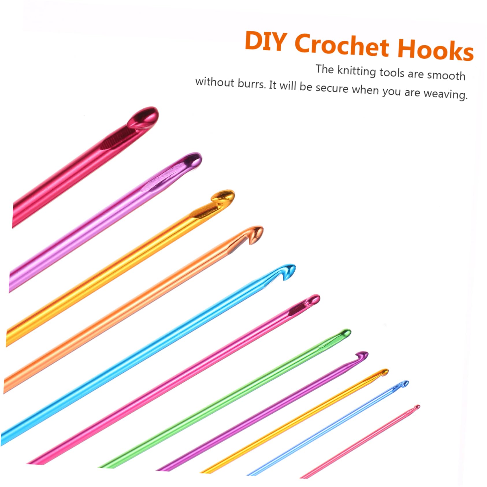 Juego de Ganchos de Crochet 23 Piezas, Kit de Tejido de Aluminio y Madera | Alfombras y Bufandas, Acabado Liso y Redondeado, 1 Set, Pensado para Nivel Intermedio