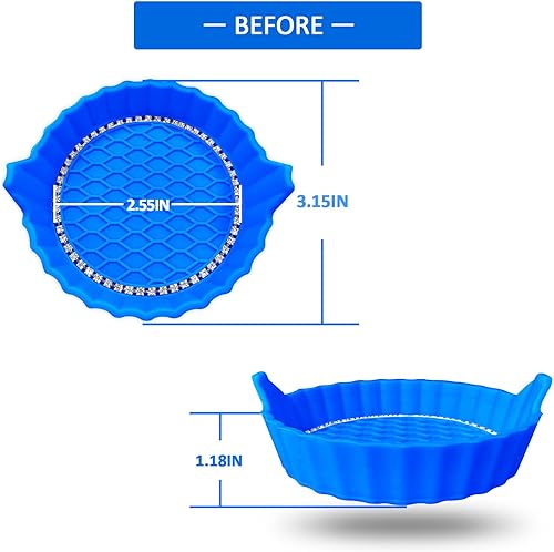Miniatura 2 de Portavasos para automóvil, antideslizantes, con diamantes de imitación de cristal, posavasos antideslizantes y duraderos, inserto universal para
