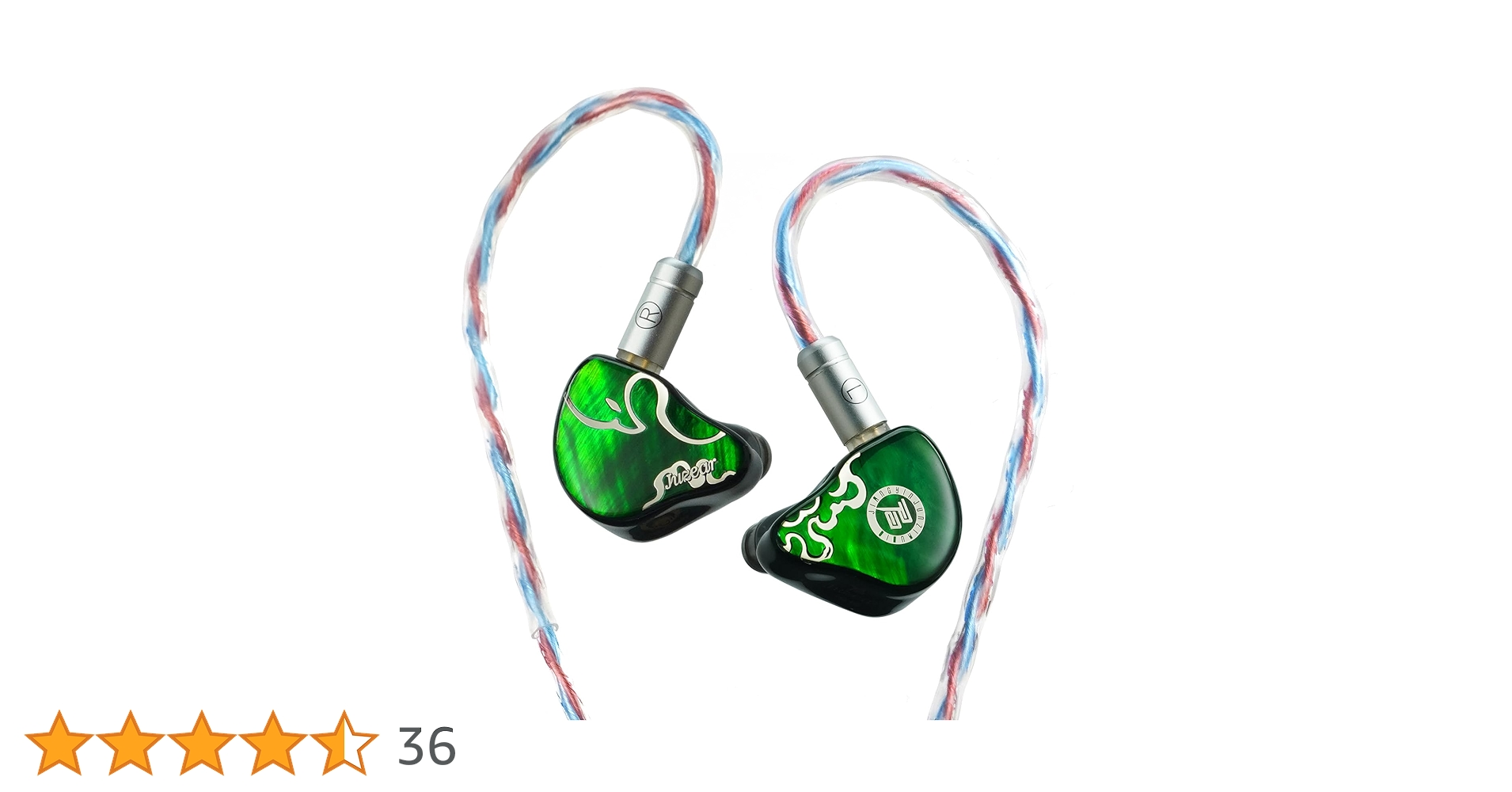 壊れたイヤホン JUZEAR x Z Reviews Defiant (鳴神)」 カラフルで魅力的な外観に