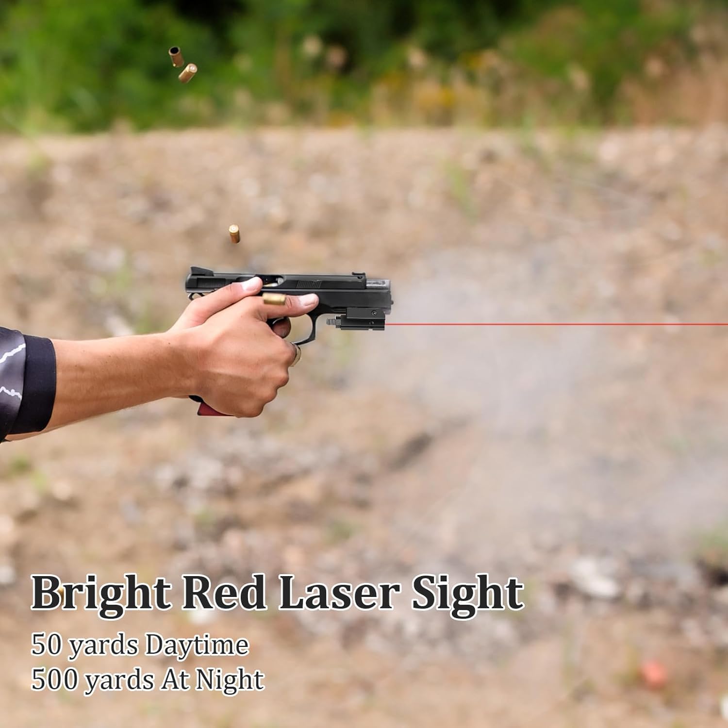 KinZon Mirino Laser Rosso KinZon Alta Precisione - Compatibile con Binari Picatinny/Weaver 20mm | Per Pistole, Carabine & Armi Tattiche | Montaggio Istantaneo | Ideale Tiro Sportivo & Caccia