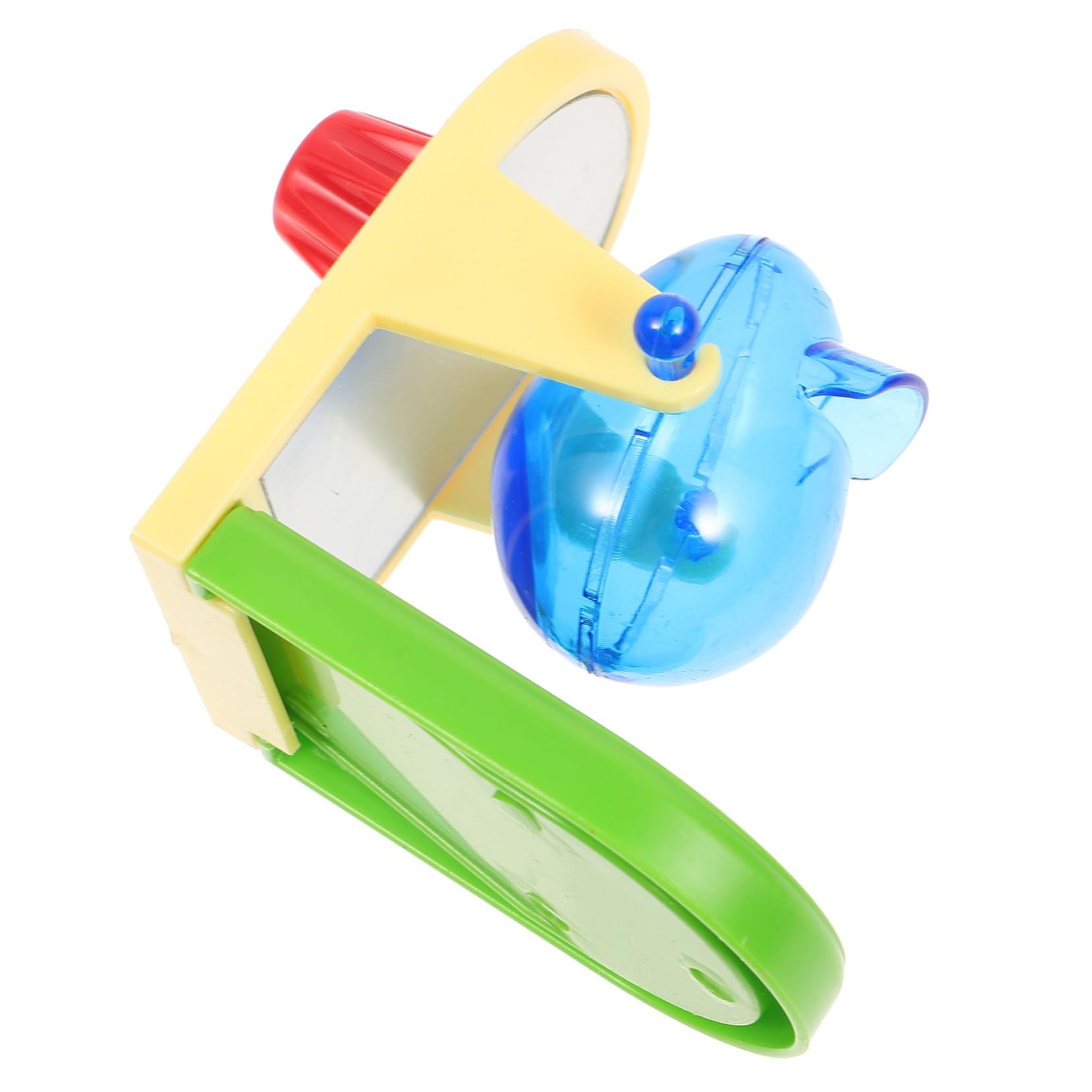 Juguete Dispensador de Comida Color Aleatorio Fácil de Transportar y Almacenar Diseño Simple de Plástico para Pájaros y Loros para Entrenamiento y Entretenimiento