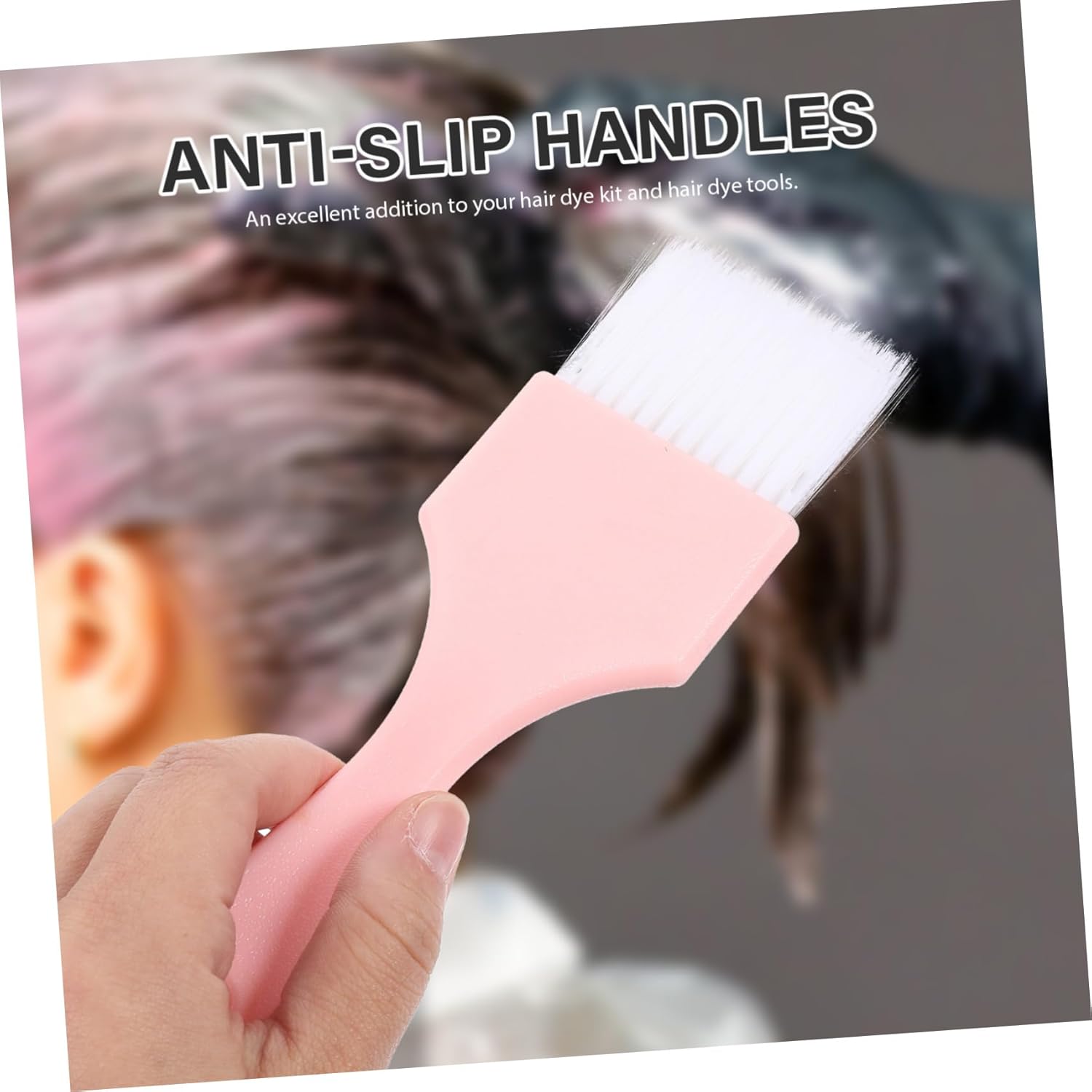 9pcs Hair Tinting Brushes Non- Dye Tools for Salon Use and Easy to Clean for Coloring and Treatments Random Colors Included