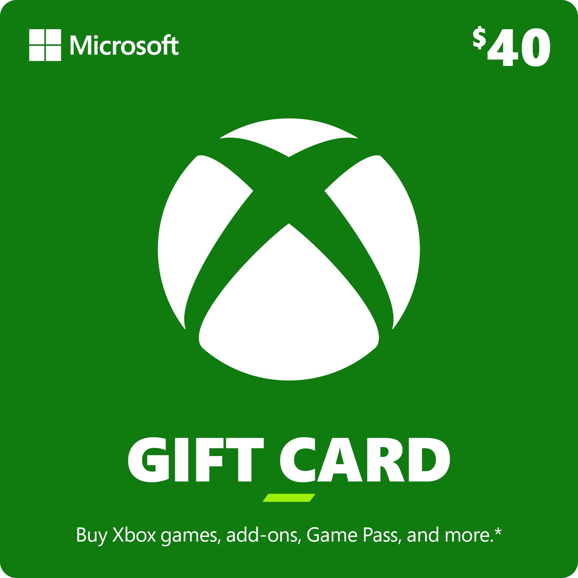 $40 Xbox Gift Card [Digital Code]