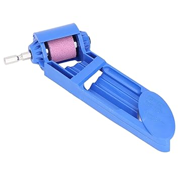 Ketsicart Drill Bit Sharpening Tool, High Hardness Self Centering Grinder Convenient To Carry Drill Bit Sharpener For Power Tools (Blue)