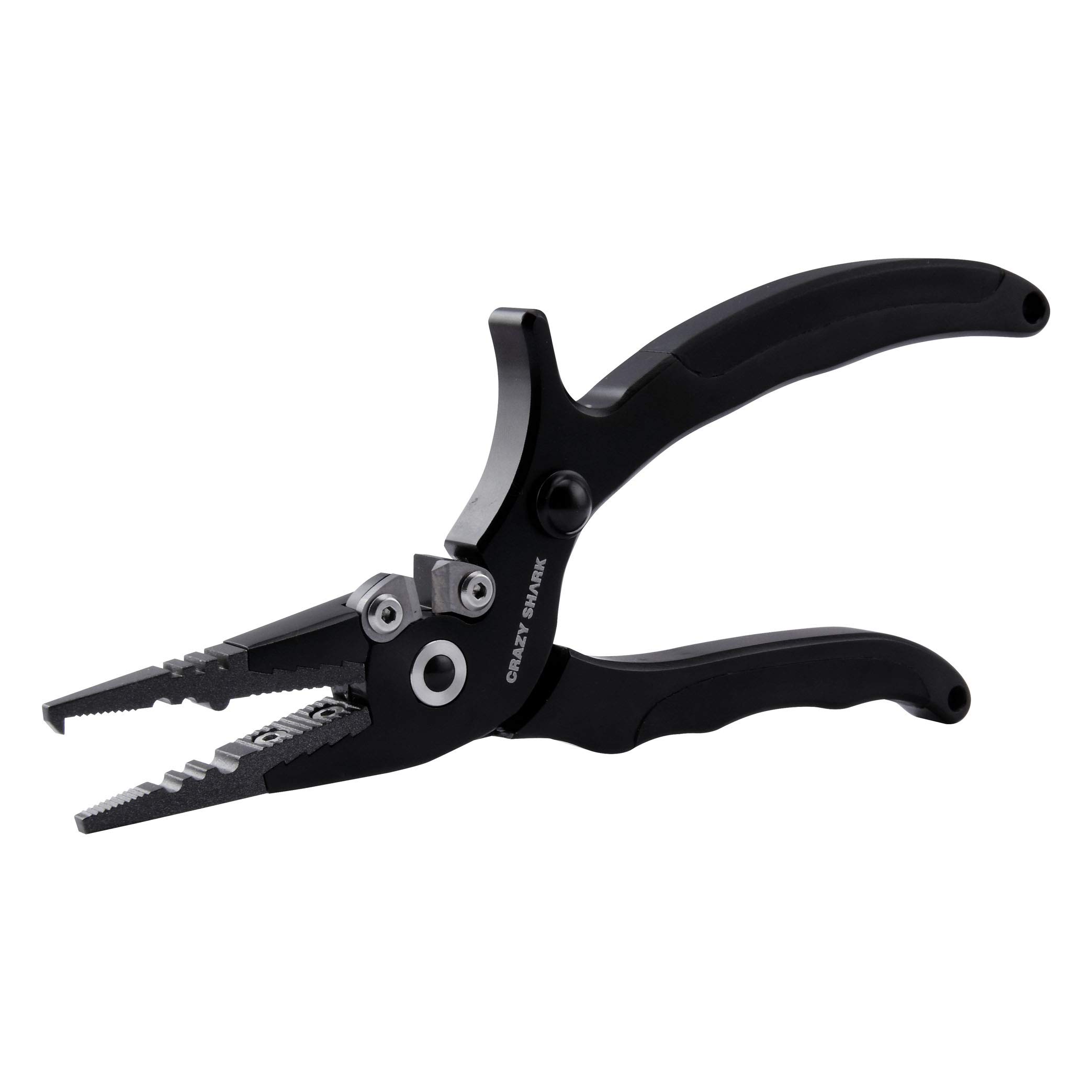 CrazyShark Professional Aluminum Saltwater Fishing Pliers Resistant for Cutting Braid Line Remove Hooks