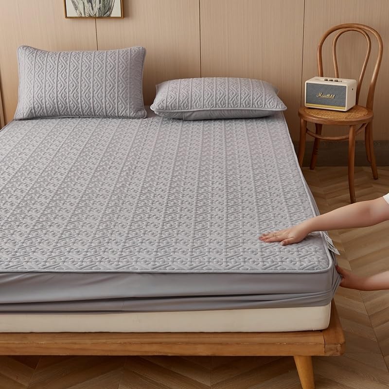 Parure de lit luxe doux 3 pièces avec draps de poche profonde