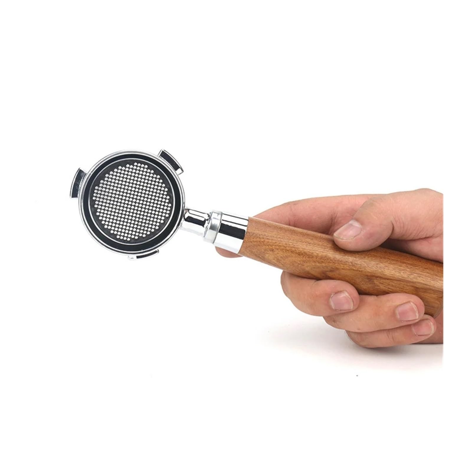 51 Mm Uchwyt Filtra Bez Dna Do Kawy, Kompatybilny Z Delonghi EC680 EC310, Wymienny Koszyk Filtra Do Ekspresu Do Kawy, Akcesoria Do Kawiarni(9 series rosewood-D)