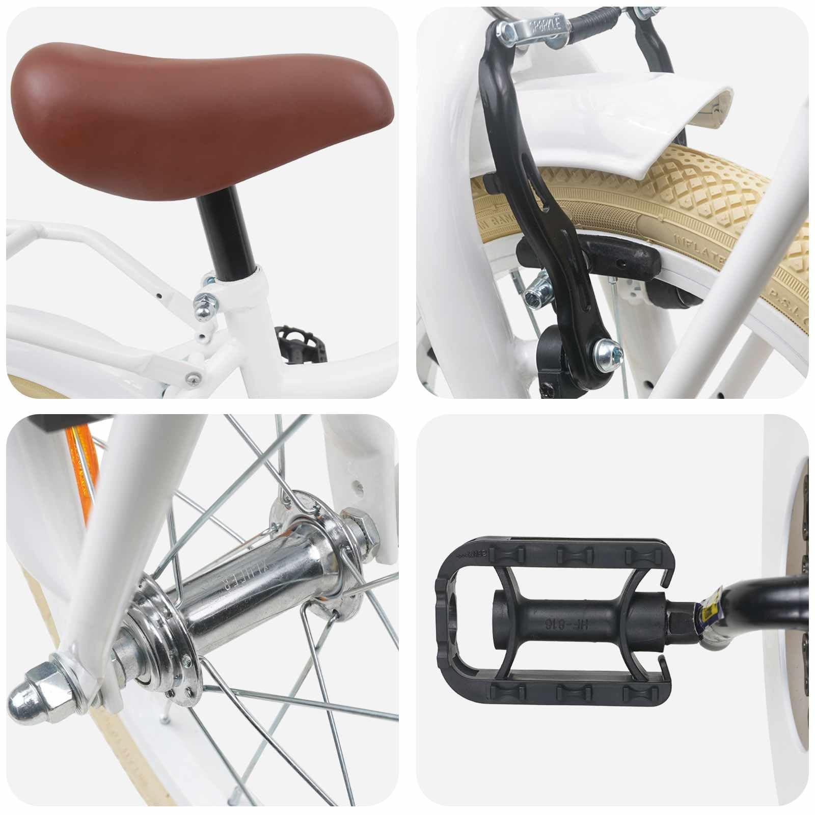 Bicicletta per bambini da 2 a 4 anni, con telaio in acciaio, parafango, campanello e supporto, leggera due ruote per il tempo libero, le gite e la città, divertimento in estate