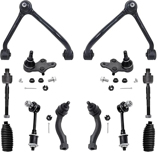 Miniatura 54 de Detroit Axle - Kit de suspensión frontal de 12 piezas para Toyota Corolla 2003 2004 2005 2006 2007 2008, 2 brazos de control inferiores, 2 rótulas