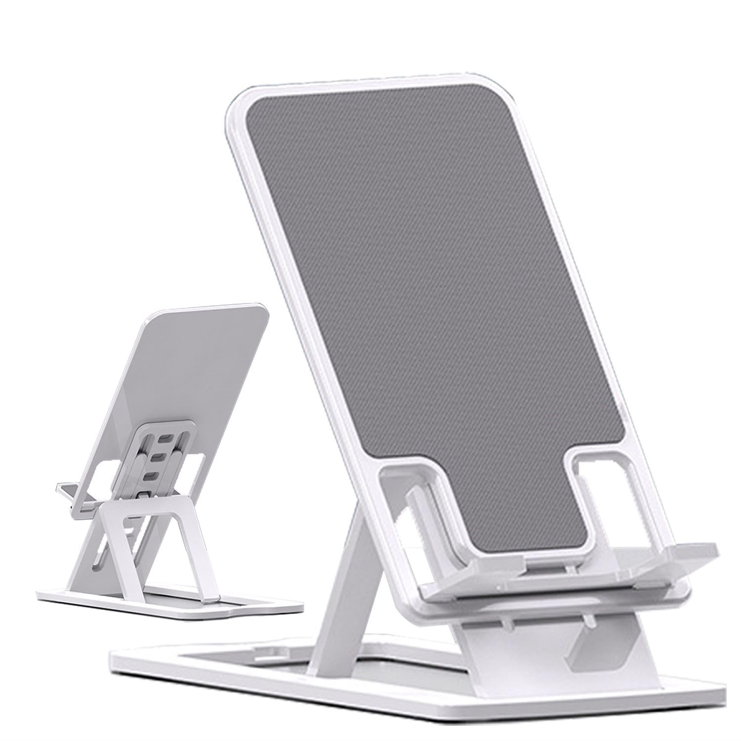 Soporte para teléfono celular, plegable y portátil, soporte para teléfono de viaje, ángulo ajustable, compatible con todos los teléfonos móviles, tabletas, base estable y antideslizante
