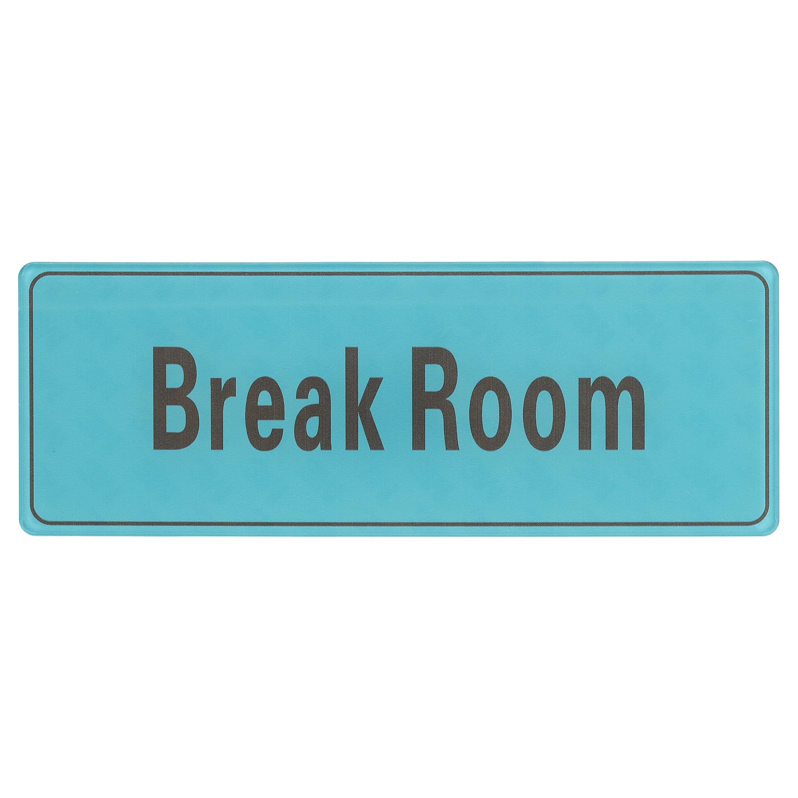 PATIKIL 9"x3" Break Room Sign, 1Pcs Room Door Sign Self-Adhesive Door Sticker Acrylic Wall Signage Easy Installation for Indoor Outdoor Home Business, Light Green with White Text