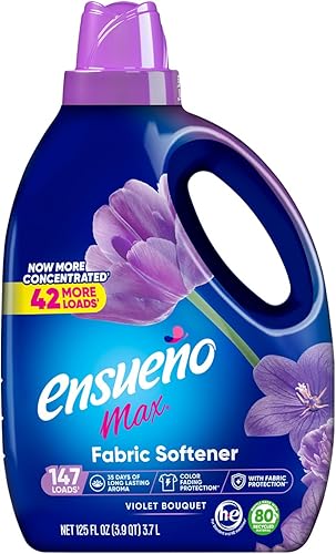 Miniatura 9 de Ensueño Max Suavizante de Telas Líquido - Aroma Primavera Fresca - 125 fl oz (onzas líquidas) - Líquido suavizante de telas seguro