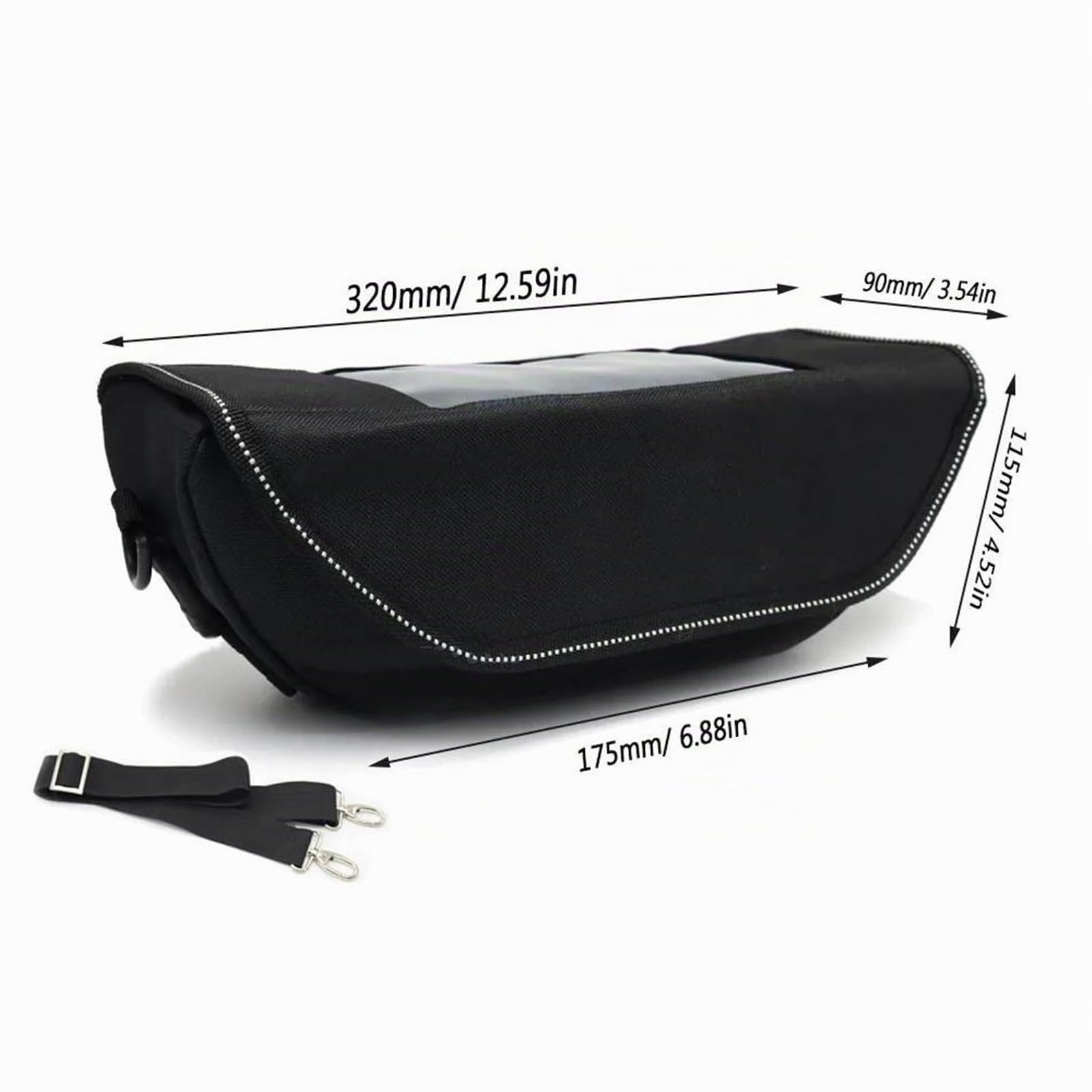 Paquet Rangement Sacoche De Guidon De Moto pour H&Onda NT1100 NT 1100 Sacoche De Guidon Outil De Réparation Paquet De Rangement Accessoires Sac latéral(Noir 1)