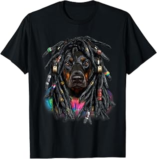 ドレッド ヒップホップ レゲエ 動物 ドーベルマン 犬 いぬ Tシャツ