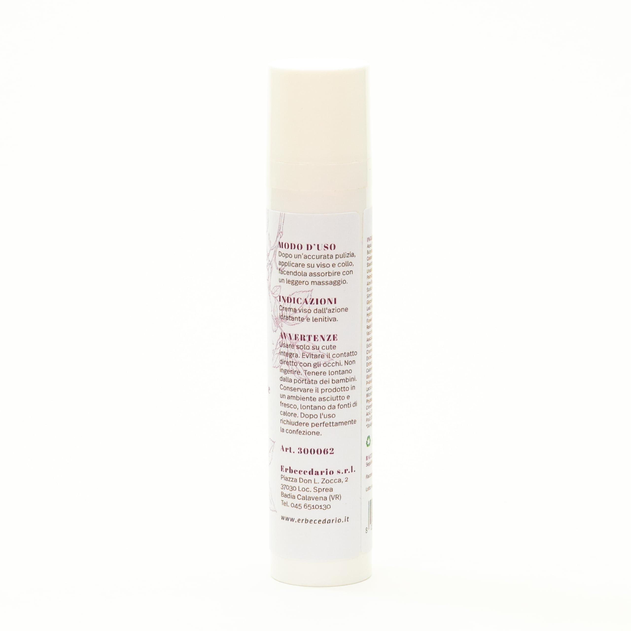 Crema idratante viso Mirtillo, Crema viso disarrossante per Pelle Arrossata e Sensibile, Crema viso idratazione intensa - crema viso idratante donna e uomo - 1 flacone airless da 50ml