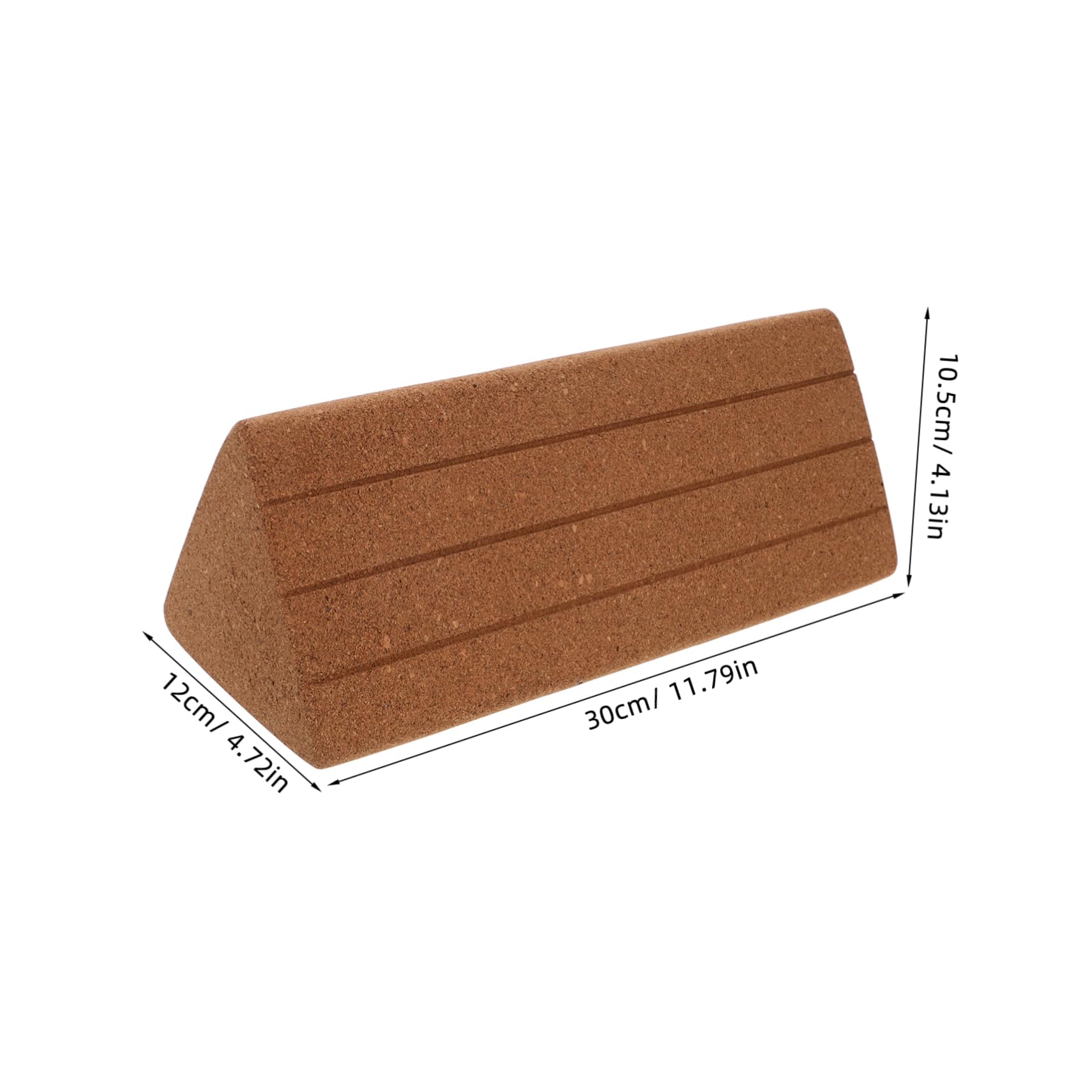 ibasenice Triangle Cork Yoga Blocks High Density Foam Yoga Bricks for Beginners Slip Resistant Design for Pilates Meditation and Friendly Dance Practice Durable