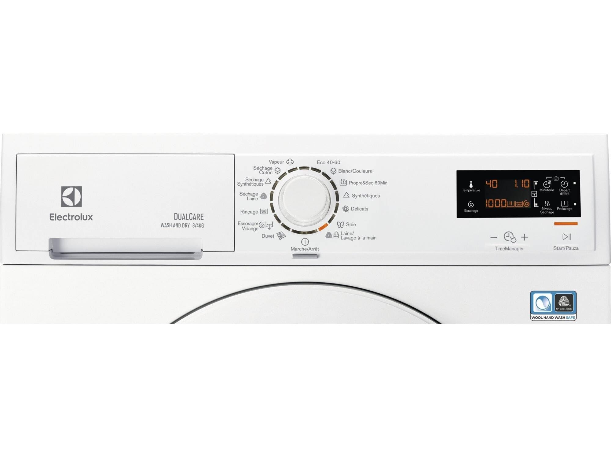 Lave-linge Séchant frontal 8/4kg 1600 Tours/min - EWW1686WS