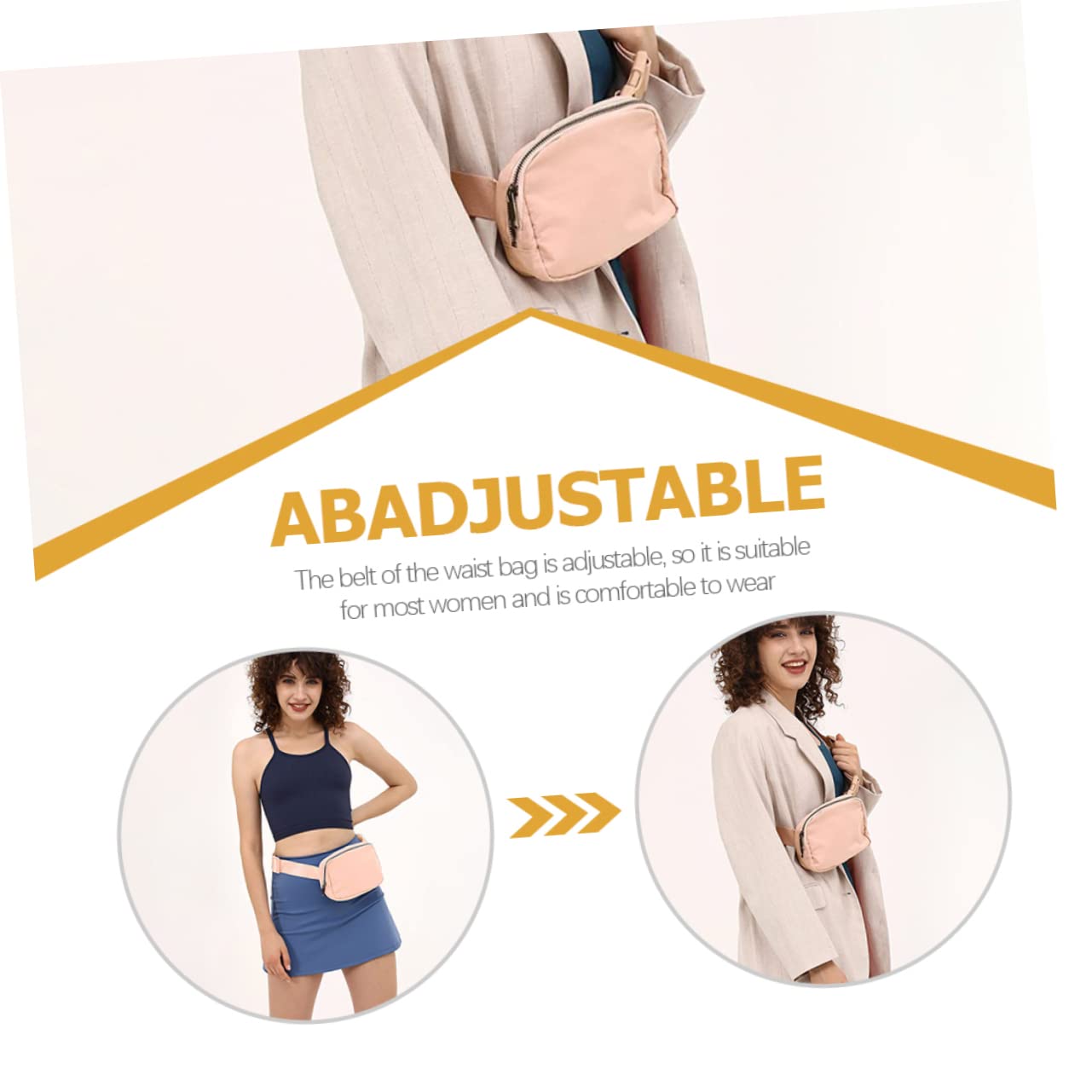 Beavorty Pack Small Sports Fanny Pack for Men Women Portable Waist Pouch for Hiking Running Travel Durable Zipper Design for Outdoor Activities