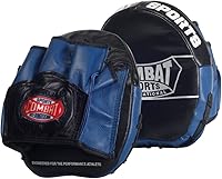 Combat Sports Micro Punch Mitts - Compact 100% Leather Focus Mitts with Wrist Support for Precision Boxing Training