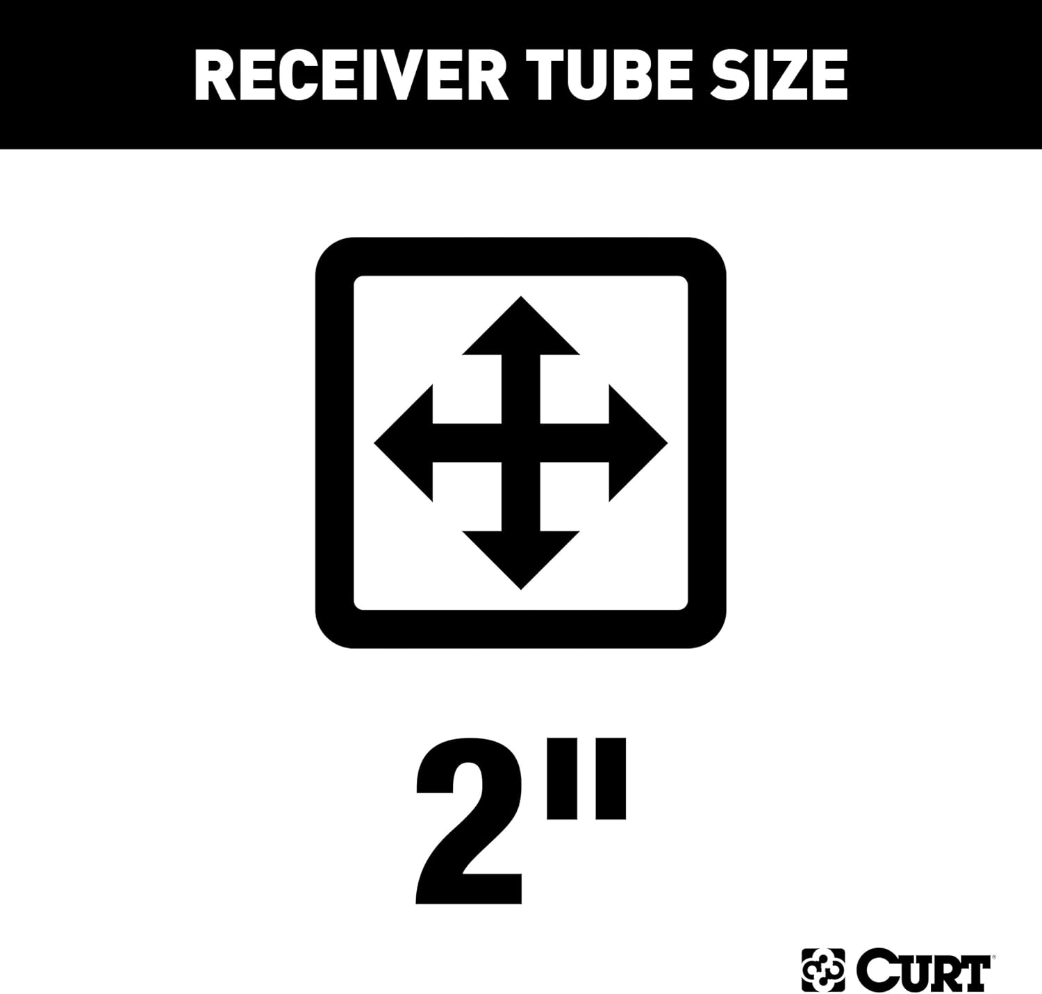 CURT 13411 Class 3 Trailer Hitch, 2-Inch Receiver