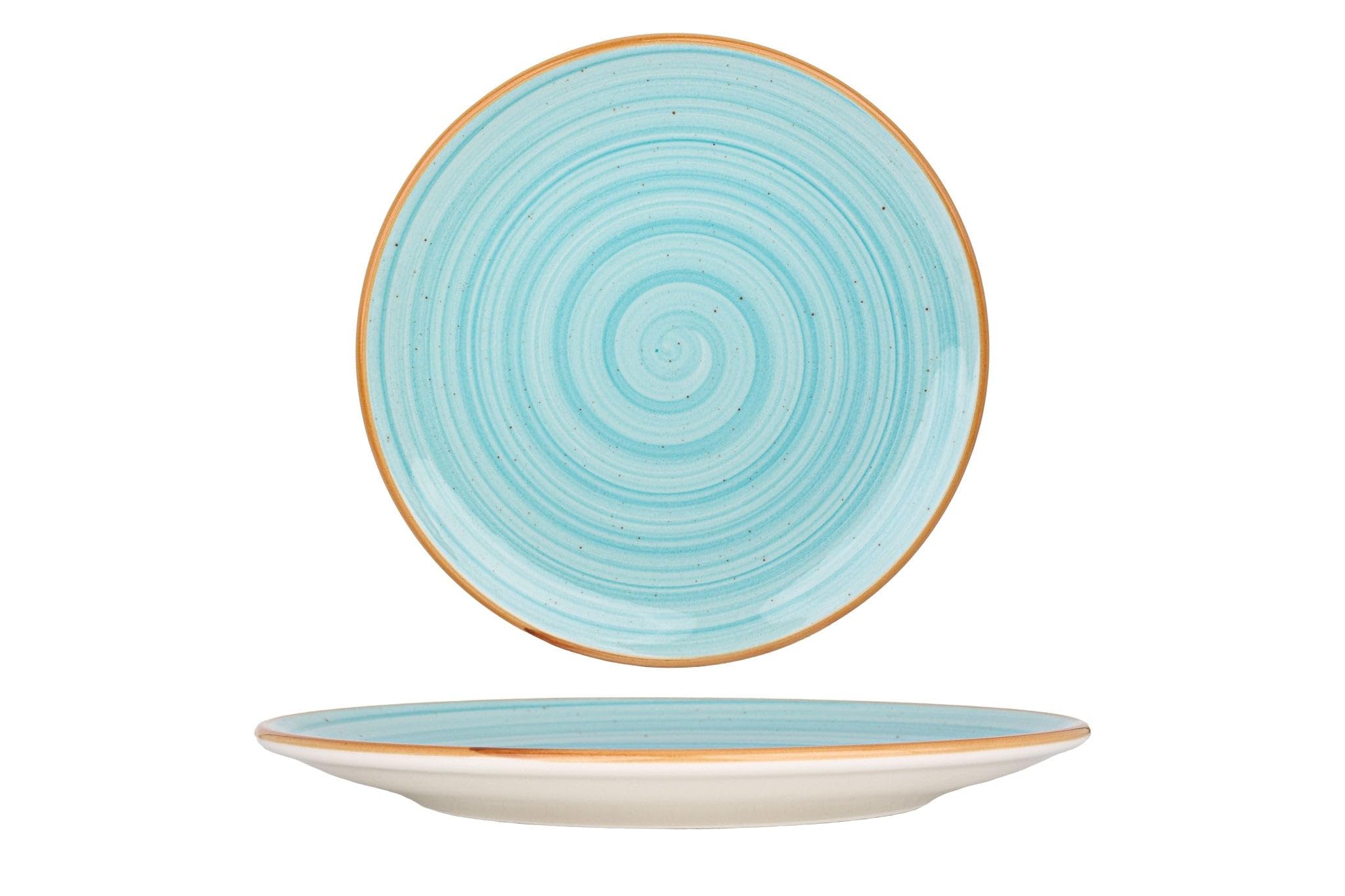 Bonna Talerz obiadowy - Aqua - Porcelana - 25 cm - zestaw 6 sztuk