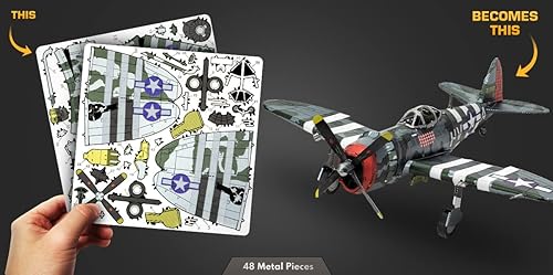Miniatura 3 de Metal Earth P-47 Thunderbolt 3D - Kit de modelos de metal