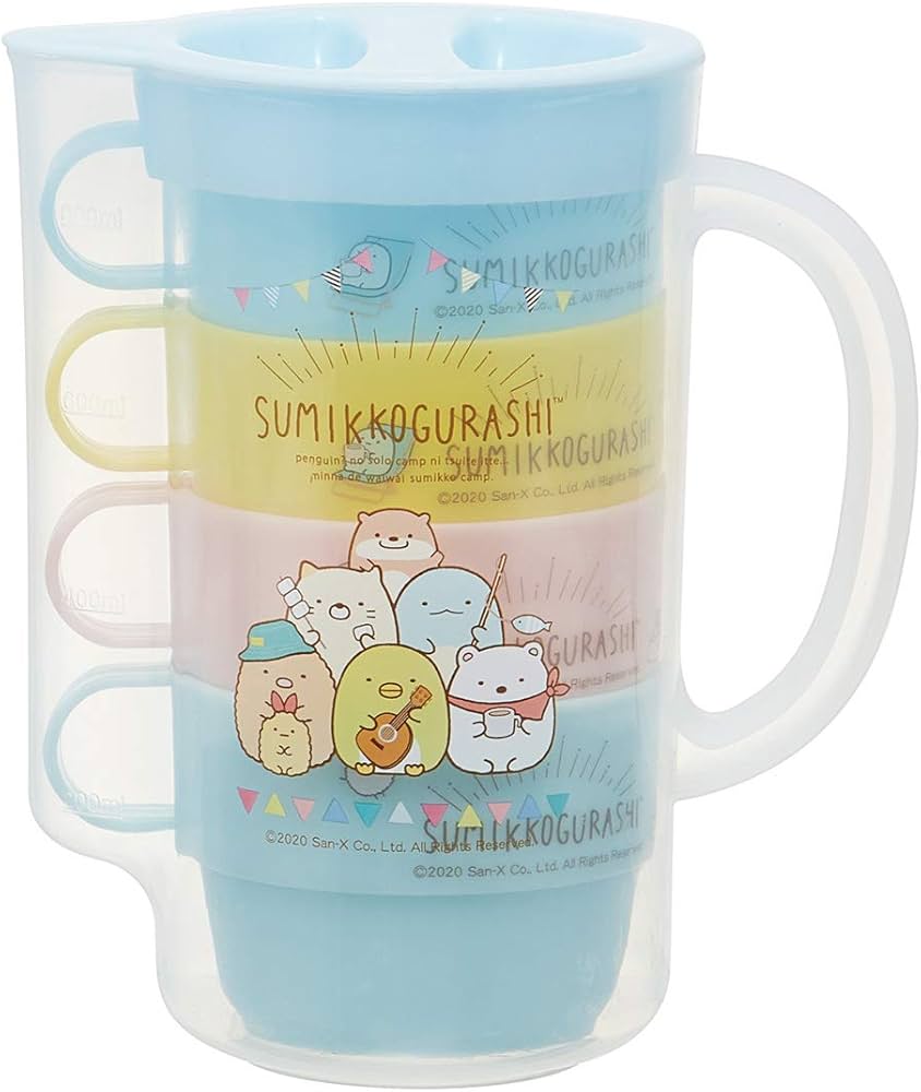 Amazon｜スケーター (skater) スタッキング コップ 4個組 ケース