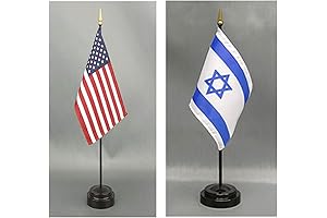 USA and Israel 4x6 Desk Flag Sets