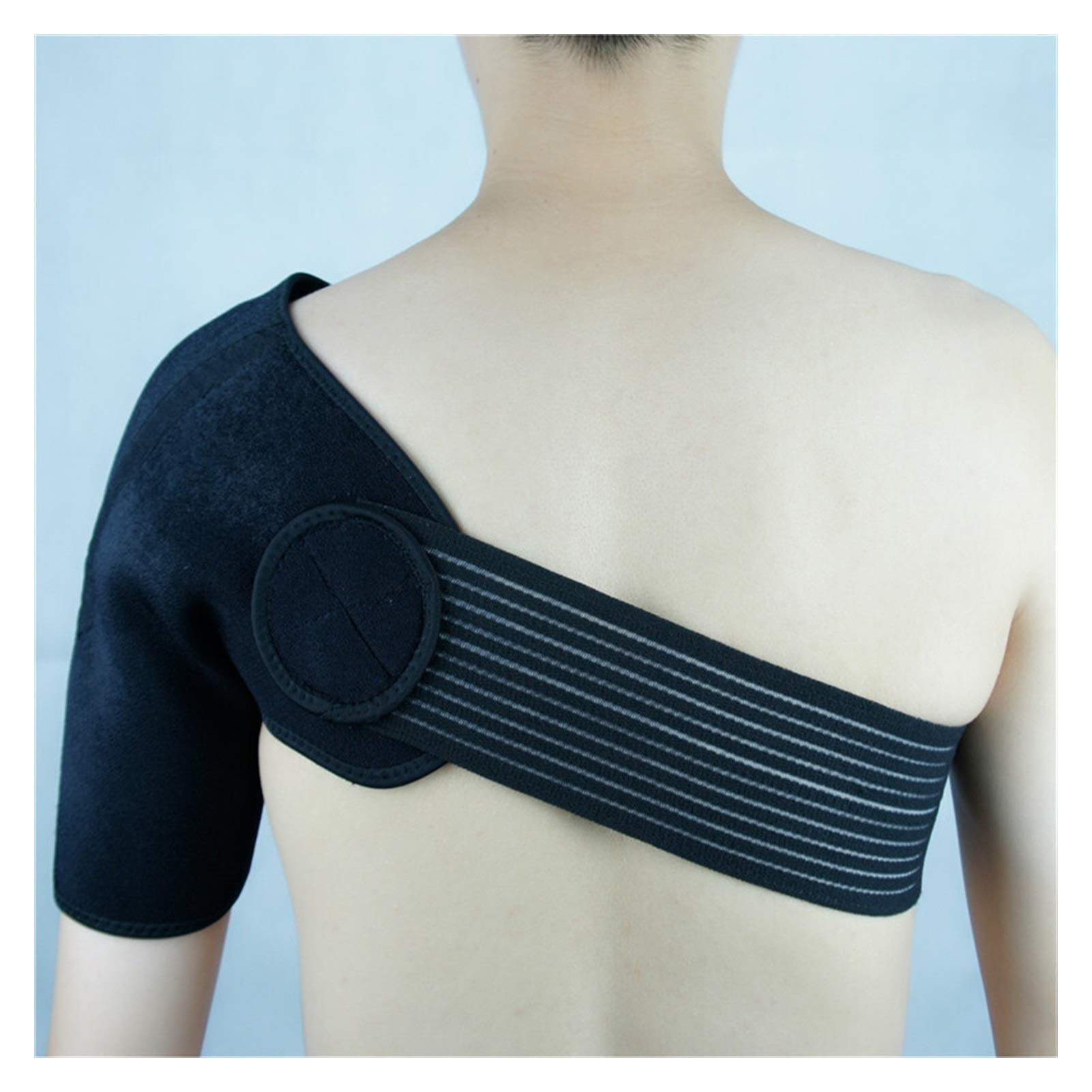 DSMYYXGS Single Shoulder Brace Sports Adjustable Shoulder Support Protector Neoprene Dislocated Shoulder Strap Pain Relief Pad Wrap Guard