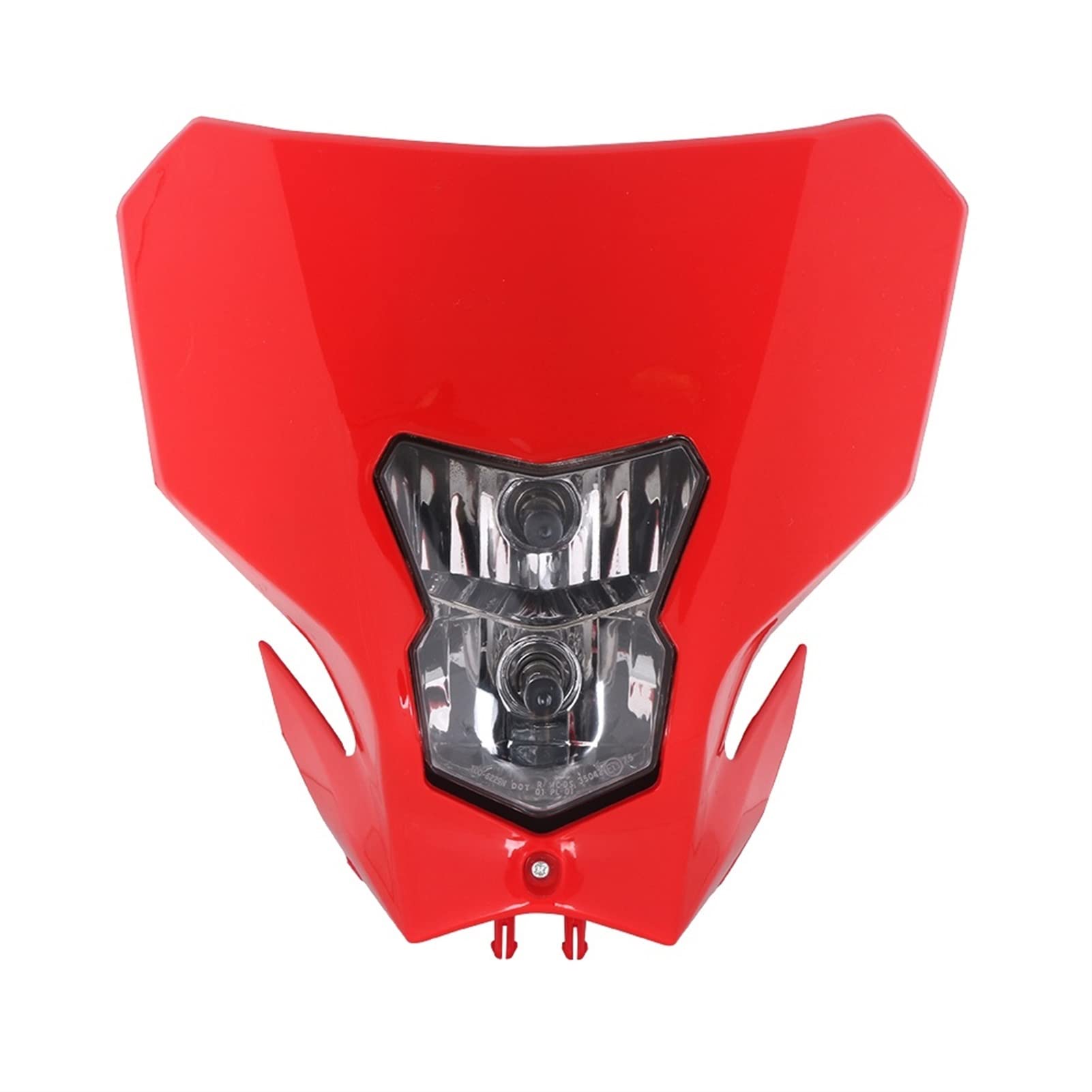 Motocross Enduro Dirt Bike Motorcycle Headlight Headlamp Head Light 12V CRF450L CRF450XR CRF 450L 450XR 2019 2020 Fairing Light Headlamp(Red)