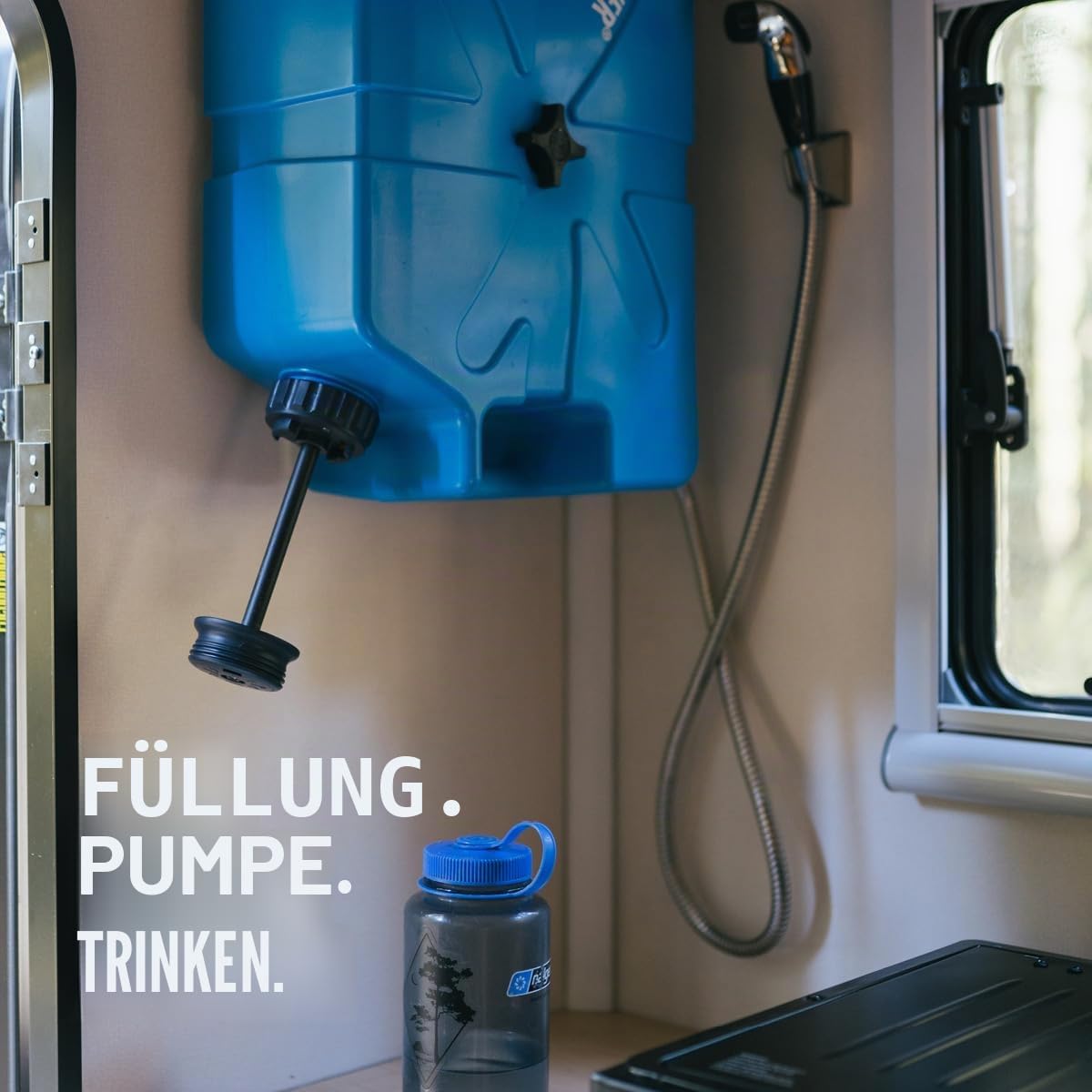 LifeSaver® Jerrycan | Wasserfilter Kanister (18,5L) filtert 99,9999% aller Bakterien | Wasseraufbereitung Trinkwasser Camping bis zu 20.000 Liter | Tragbarer Wasserentkeimer Notfallvorsorge (Blue)
