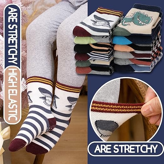 TERI BERI Baby Boys Grips Socks Kids Toddlers Infants Non Slip/Anti Skid Crew Cotton Socks (2-3Years, 4) 1