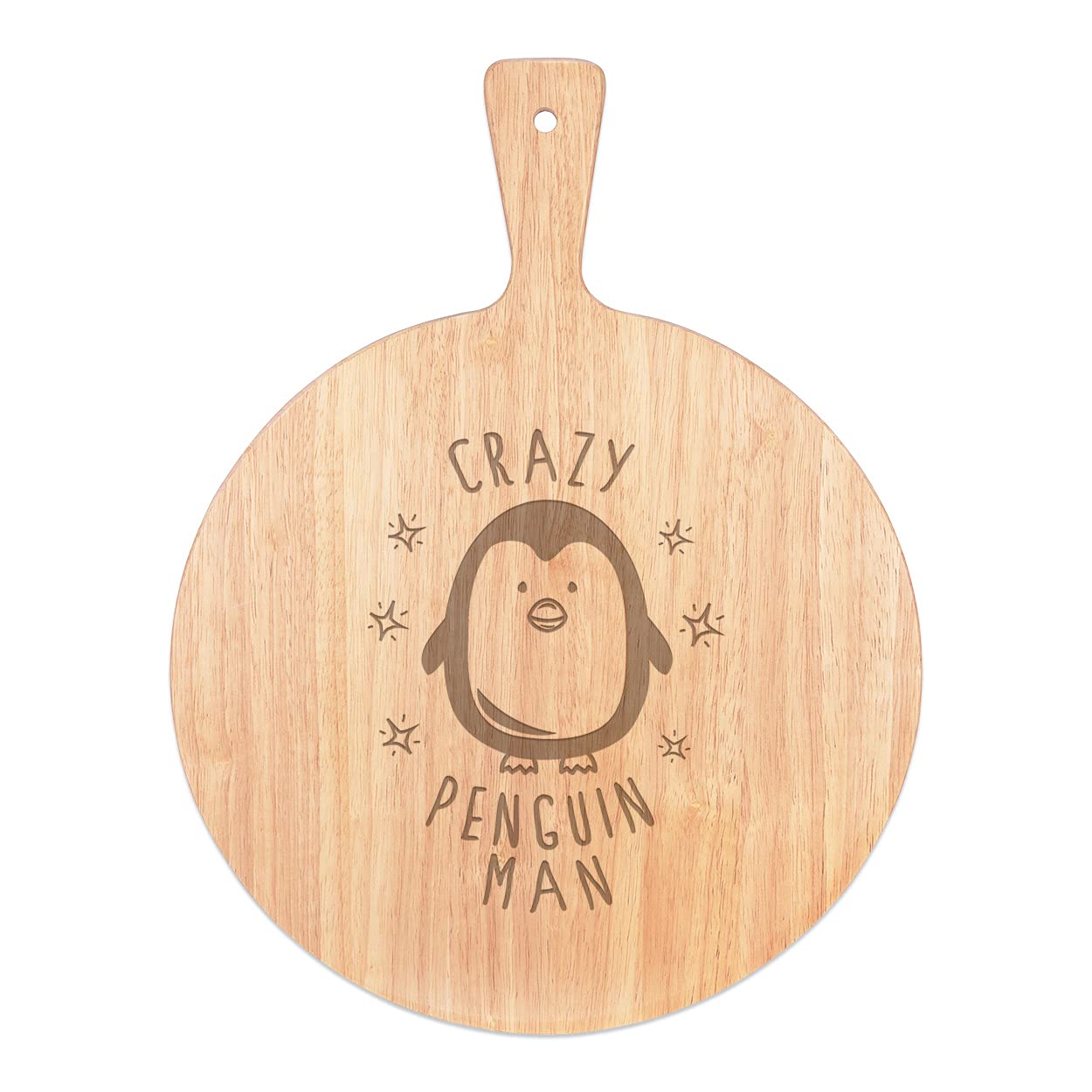 Planche à pizza en bois naturel robuste de 45cm de longueur