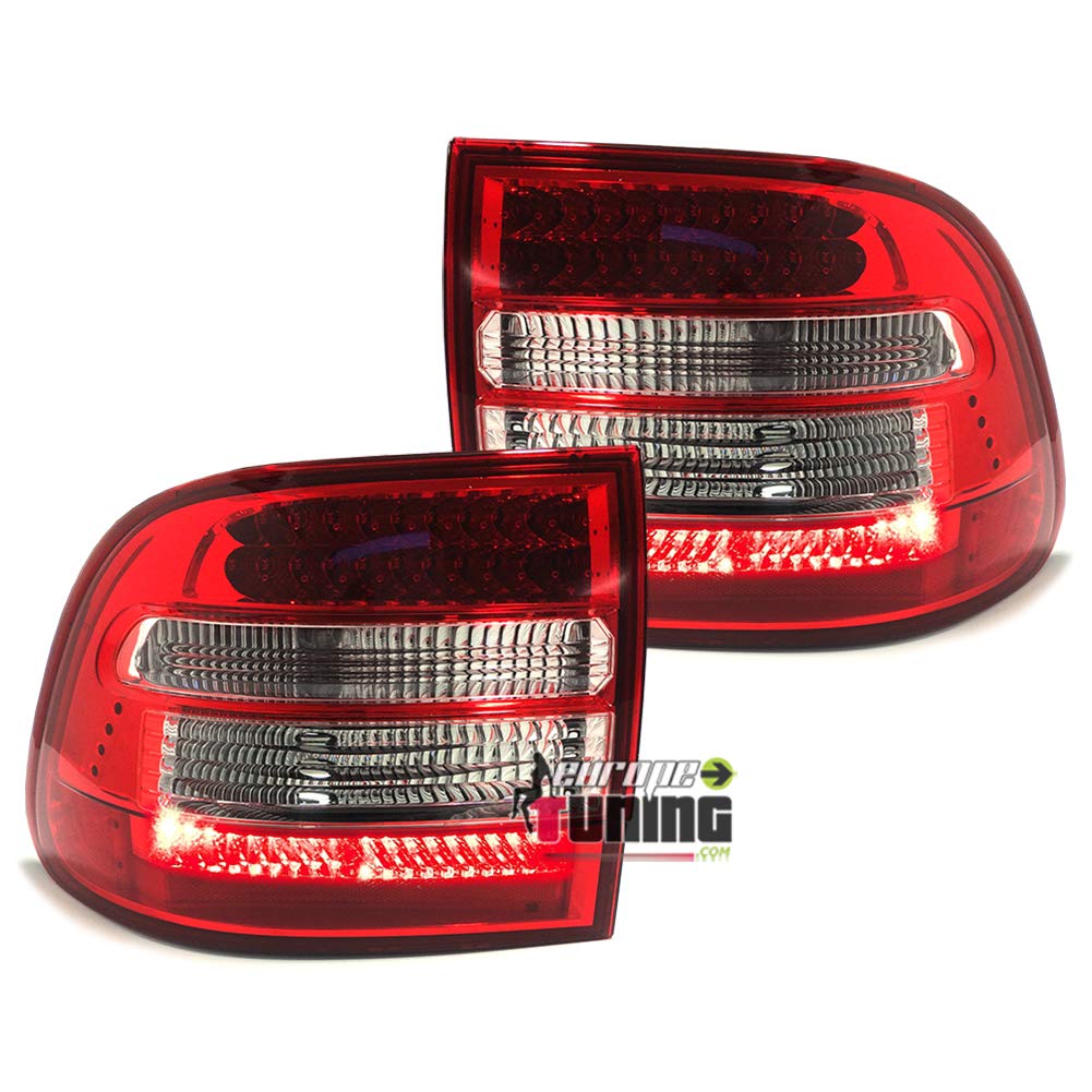 europetuning - 03254 - PAIRE DE FEUX A LEDS ROUGE CLAIR CAYENNE I 2002 2007