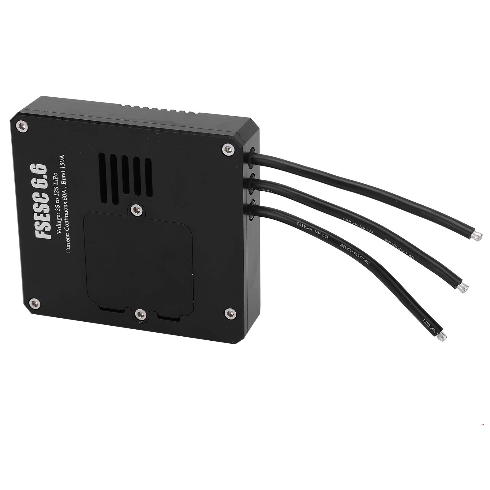 Controlador de Velocidad eléctrico Carcasa de Aluminio Impermeable Interruptor LED Módulo ESC DIY de Alto Rendimiento para patinetas eléctricas Robots Drones 100 mm x 92 mm x 22,5