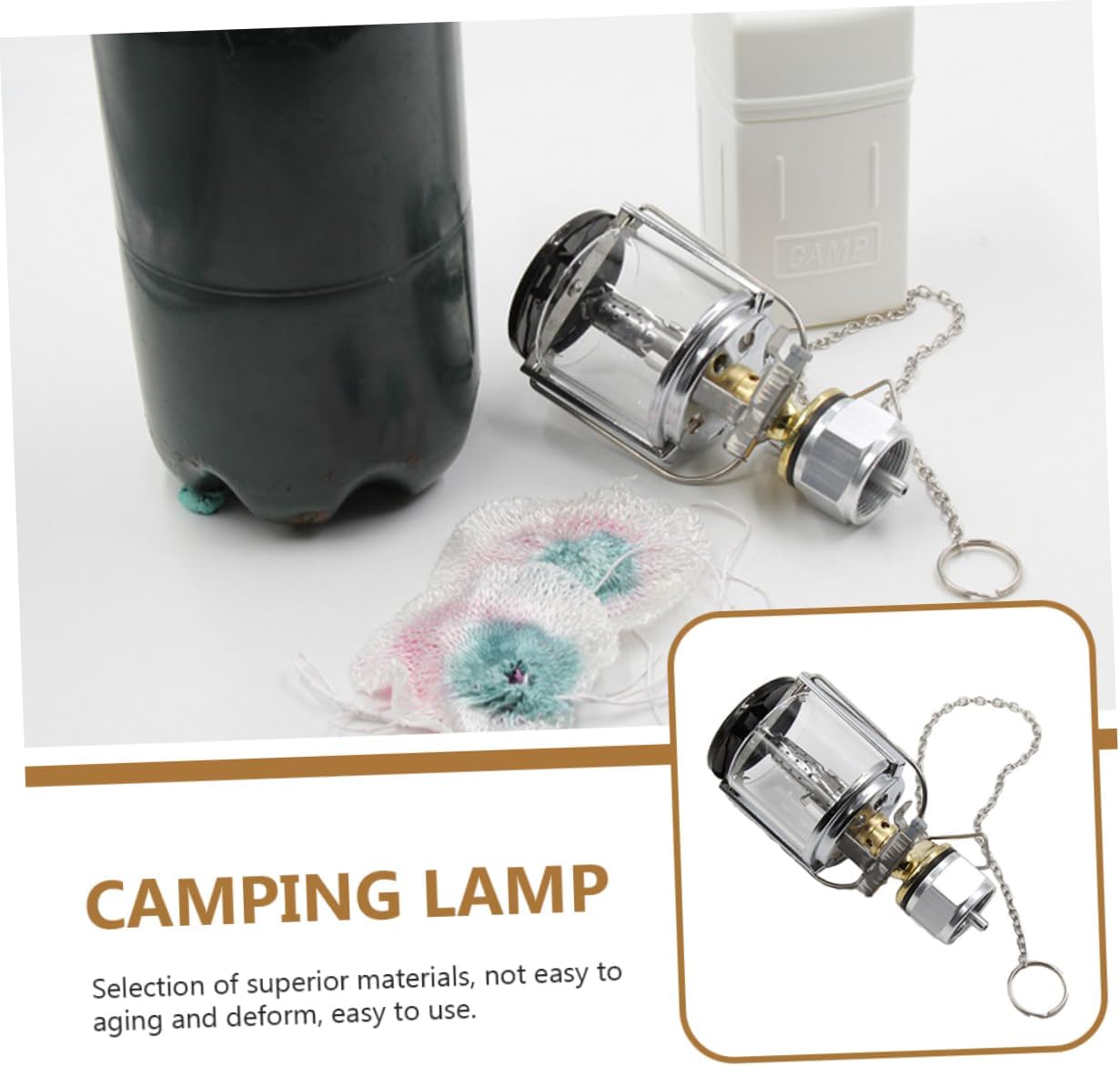 Toyvian Camping Lantern Propane Gas Lamp Outdoor Tent Light Multi Functional Camping Supply with Threaded Flat Gas Tank Compatible for Emergency and Outdoor Activities