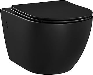 St. Tropez Wall-Hung Toilet Bowl Only in Matte Black