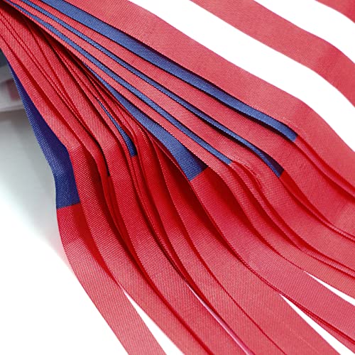 Image of Anley US National American String Pennant Flags, Patriotic Events 4th of July Independence Day Decoration Sports Bars - 33 Feet 38 Flags