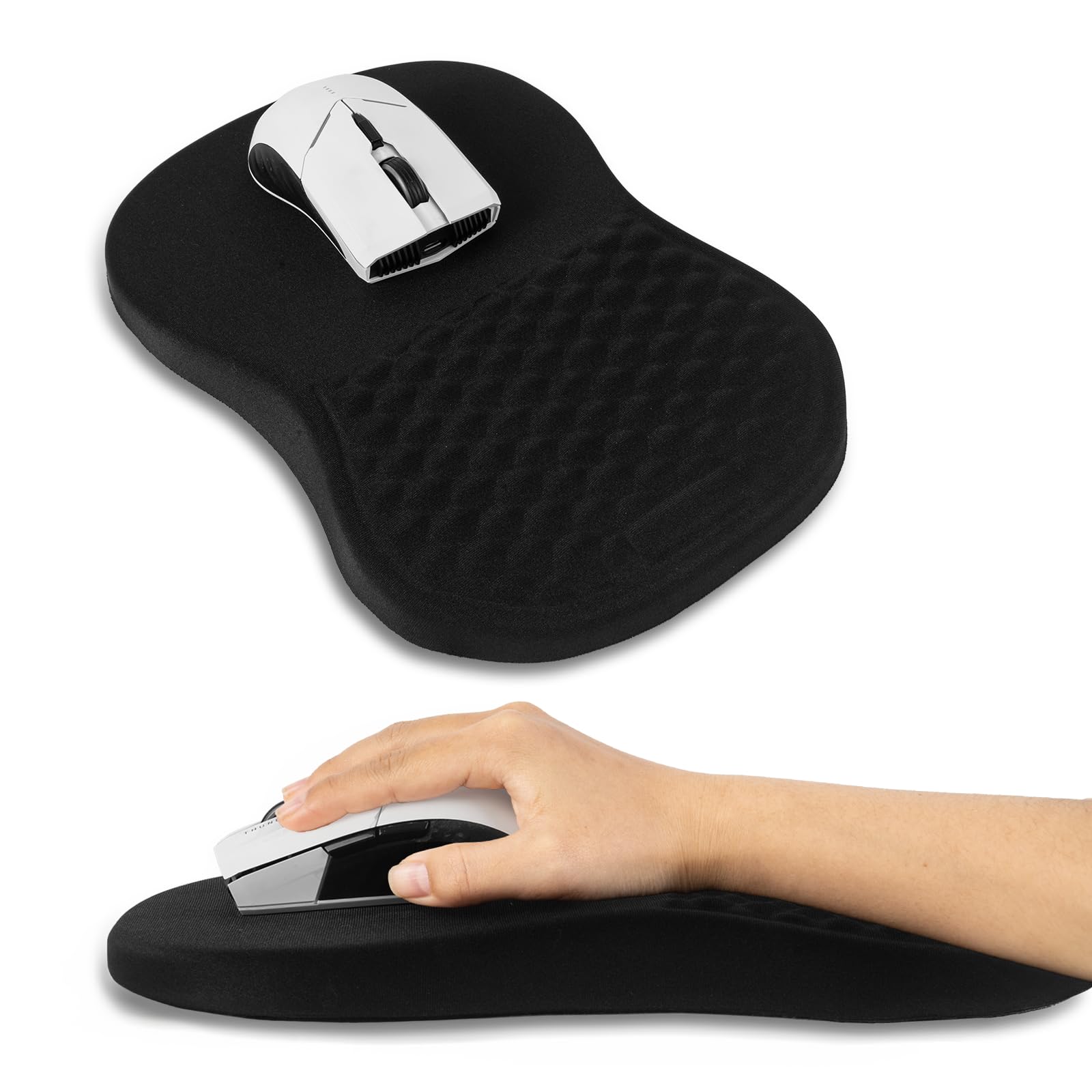 Alfombrilla De Mouse Ergonómica Con Soporte De Muñeca De Gel, Alfombrilla De Mouse Para Juegos Con