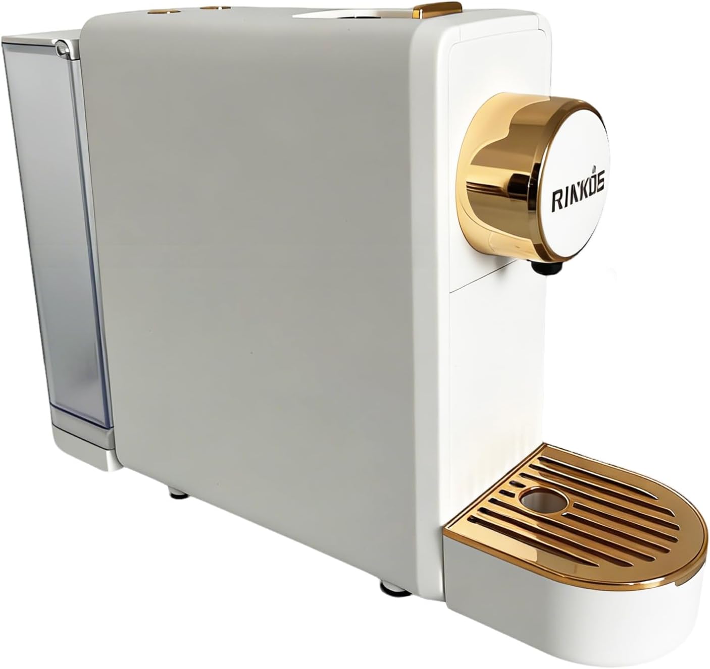 Espresso Machine for Nespresso Compatible Capsule, Single Serve Coffee Maker Programmable for Espresso Pods, Premium Italian 20 Bar High Pressure Pump ，Mini Coffee and Espresso Machine White