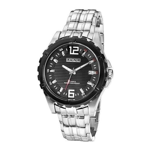 Relógio Masculino Magnum Analógico - Ma32363p - Prata/preto