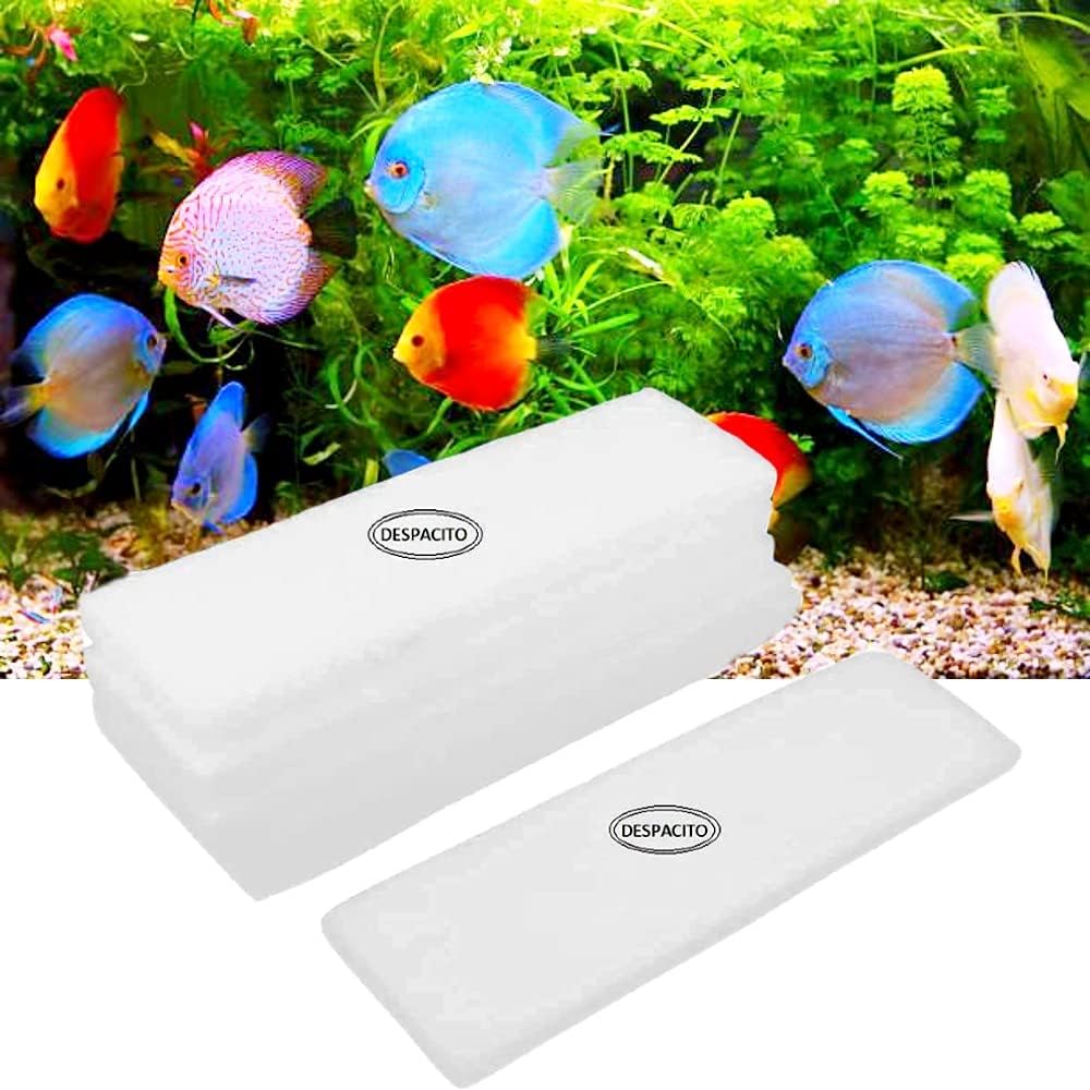DESPACITO 6pcs Fish Tank Filter Sponge Aquarium Filter Sponge Pad Cotton for Fish Tank Washable & Reusable Biochemical Sponge for Aquarium Filters Media Accessories Filtration Foam 38x12x2cm Thickness