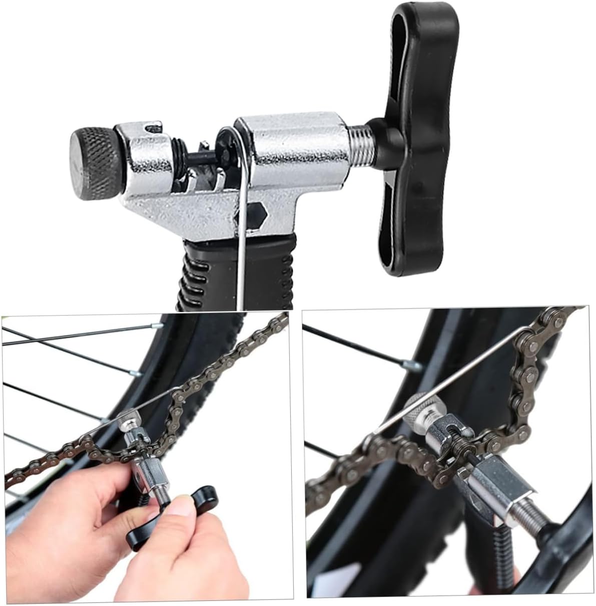 POPETPOP Professional Bicycle Repair Kit Crank Extractor Freewheel Remover Bottom Bracket Remover High-Strength Carbon Steel Nickel Plated for Durability Link Crank Assembly